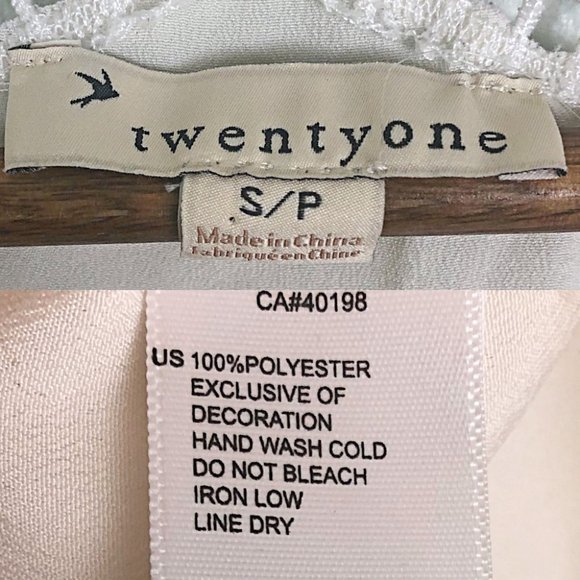 $10 CLEARANCE! Forever 21 Porcelain Lace Boho Peasant Top - Picture 4 of 4